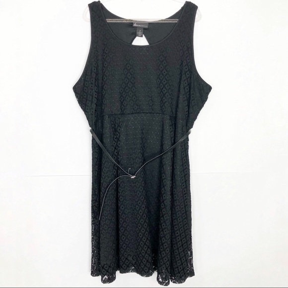 Lane Bryant Dresses & Skirts - NWT Lane Bryant black lace cutout skater dress